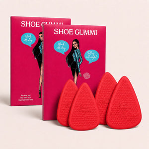 SHOE GUMMI POINTED RED