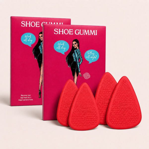 SHOE GUMMI POINTED RED