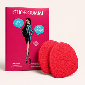 SHOE GUMMI ROUND RED