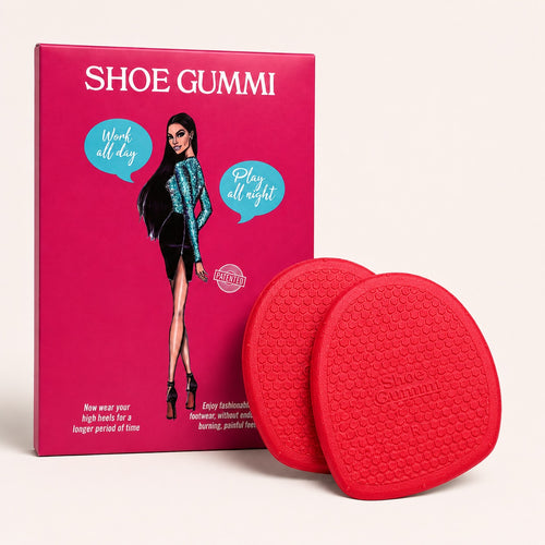 SHOE GUMMI ROUND RED
