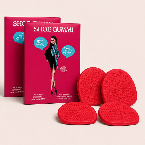 SHOE GUMMI ROUND RED