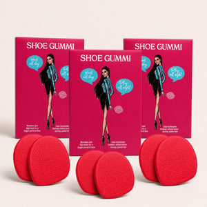 SHOE GUMMI ROUND RED