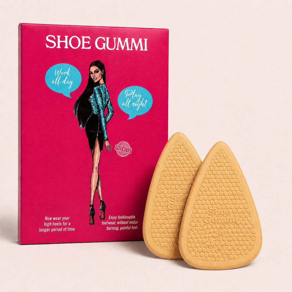 SHOE GUMMI POINTED TAN