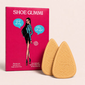 SHOE GUMMI POINTED TAN