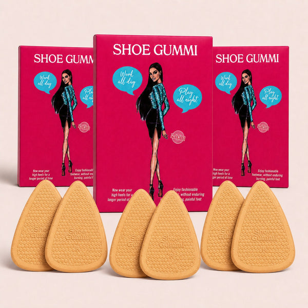 SHOE GUMMI POINTED TAN