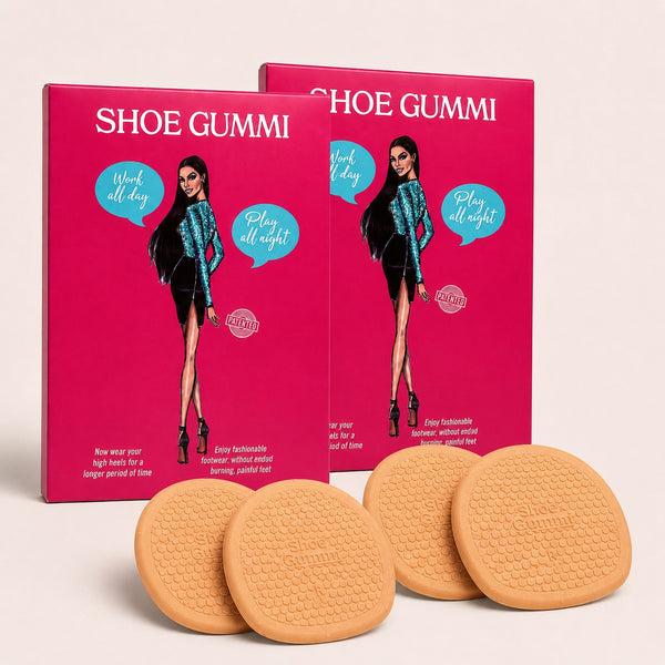 SHOE GUMMI ROUND TAN