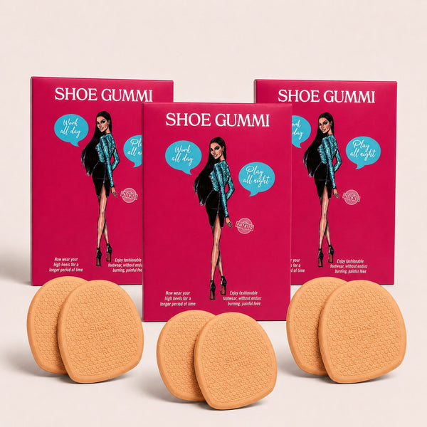 SHOE GUMMI ROUND TAN