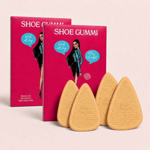 SHOE GUMMI POINTED TAN